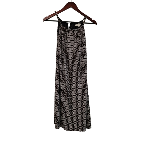 White House Black Market Dresses & Skirts - White House Black Market Women's Black & White Halter Midi Dress Medium M